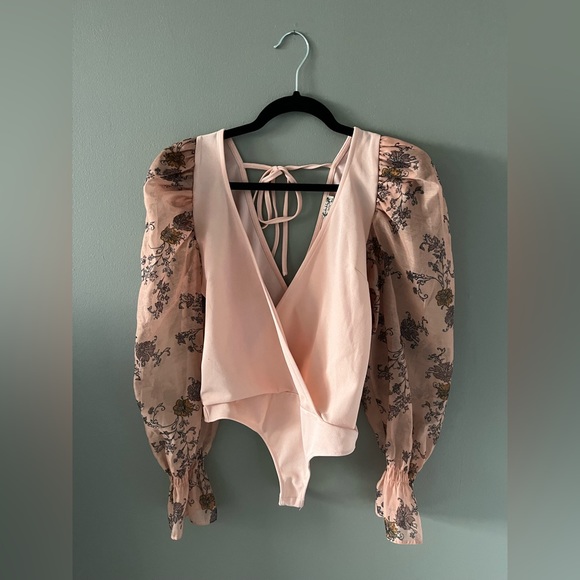 Free People Puff-ect Printed Bodysuit - Picture 2 of 4